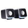 Колонки SmartBuy 2.0 Mini Pro, 6Вт, USB, RGB-подсветка, черные SBA-5550
