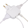 Разветвитель на 2 розетки,1*USB,1*Type-C,без заземл.,16А, белый Фаzа FAS-2AC-wh (до 2500Вт, поворот)