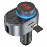 MP3 FM модулятор автомоб. Hoco E72 Alegria (Bluetooth, 2*USB, PD, дисплей)