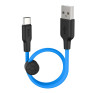 Кабель USB - Type-C 0,25м Hoco X21 Plus  3А/18W, силикон