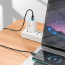 Кабель USB - Type-C 3м Hoco X91  3А/18W, ткань, черный