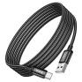 Кабель USB - Type-C 3м Hoco X91  3А/18W, ткань, черный