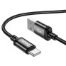 Кабель USB - Type-C 3м Hoco X91  3А/18W, ткань, черный