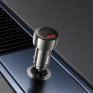 Адаптер автомобильный USB + Type-C 3.4А QC3.0 18W + PD30W + дисплей Hoco Z50