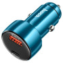 Адаптер автомобильный USB + Type-C 3.4А QC3.0 18W + PD30W + дисплей Hoco Z50