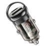 Адаптер автомобильный USB + Type-C 3А QC3.0 18W + PD30W Hoco Z53A