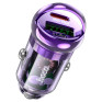 Адаптер автомобильный USB + Type-C 3А QC3.0 18W + PD30W Hoco Z53A