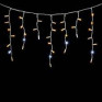 Уличная гирлянда "Бахрома" 100LED, 3х0,5m, тепл.бел, мерц.хол.бел,бел.шнур, соед