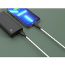 Кабель USB - lightning 1м SmartBuy S21  2,4А/12W, силикон, белый iK-512-S21bw