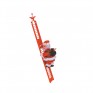 Новогодняя игрушка B52 "Дед Мороз на лестнице"механич.65*12*10см(2*АА не в комп)