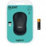 Мышь беспроводная Logitech M220 темно-серая, БЕЗЗВУЧНАЯ (1АА в комп.)