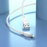 Кабель USB - Type-C 1м Hoco X109  3А/18W, силикон, белый
