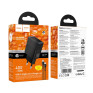 Адаптер сетевой с кабелем Type-C - Type-C PD40W Hoco CS113A, черный