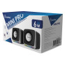 Колонки SmartBuy 2.0 Mini Pro, 6Вт, USB, RGB-подсветка, черные SBA-5550