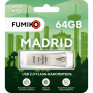 Флэш-диск Fumiko 64GB USB 2.0 Madrid металл, серебро