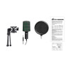 Микрофон Ritmix RDM-126 PRO на треноге, черно-зеленый