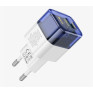 Адаптер сетевой с кабелем Type-C - Type-C PD30W + USB QC3.0 Hoco C131A