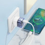 Адаптер сетевой с кабелем Type-C - Type-C PD30W + USB QC3.0 Hoco C131A
