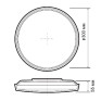 LED-светильник Jazzway PPB 36w 4000K Opal IP20 D 300х55