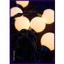 Уличная гирлянда "Шарики матовые" 100LED, 8м, тёпл.белая, чер.шнур