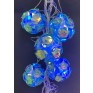 Гирлянда "Шары перламутровые" 15 светод.синие, 3м, прозрачный шнур