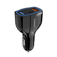 Адаптер автомобильный 2*USB + Type-C QC3.0 + 2.4A + PD20W Fumiko CC07