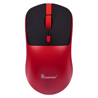Мышь беспроводная SmartBuy SBM355AGR красно-черная, БЕЗЗВУЧНАЯ (2ААА не в комп.)