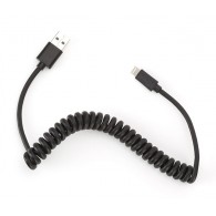 Кабель USB - lightning SmartBuy 1м спираль iK-512sp