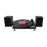 Виниловый проигрыватель Ritmix LP-240 Black wood, 2 колонки