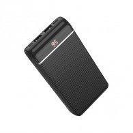 Внешний аккумулятор 20000mAh Hoco J59A (in - L,T,M/out - 2U) дисплей, черный
