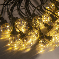 Гирлянда "Нить. Лампы" 20 ламп, 100LED, тепл.белый, 10м, IP44/65, Funray