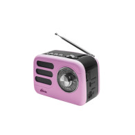 Радиоприемник Ritmix RPR-033 (Fm/BT/USB/microSD/акб.18650) розовый (14х8х9,5см)