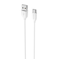 Кабель USB - Type-C 1м Borofone BX19  3А/18W, ПВХ, белый