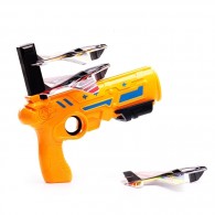 Игрушечное оружие Пистолет катапульта с летающими самолет. mini (orange)(132932)