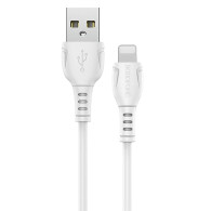 Кабель USB - lightning 1м Borofone BX51  2,4А/12W, ПВХ, белый