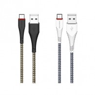 Кабель USB - Type-C Borofone BX25 1м 3А нейлон