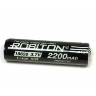 Аккумулятор Li18650 2200mAh 3.7V ICR с защитой Robiton