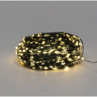 Уличная гирлянда "Роса" LED,  50м, тепл.белая, 8 реж., б/п