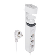 Удлинитель JazzWay ETD-03U-150-wh, струб (3 роз,3USB(2A+1C) 1,5м, выкл, заземл,16А, до 4000Вт) белый Удлинитель JazzWay ETD-03U-150-wh, струб (3 роз,3USB(2A+1C) 1,5м, выкл, заземл,16А, до 4000Вт) белый