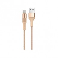 Кабель USB - microUSB Borofone BX21 1м 2,1А ткань