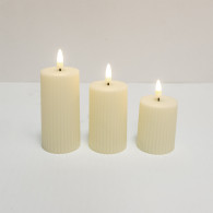 Свечи светодиодные "Набор №1", LED, 3шт - 14,12,10см, т.бел., 3*LR44(в компл.), Funray 17132