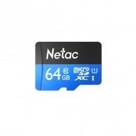 Карта памяти microSDHC Netac 64Gb P500 Class 10 UHS-1 90MB/s с адапт