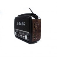 Радиоприемник XB-471 (USB/SD/FM) коричневый Waxiba (20х14х8см)