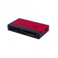 Картридер L-Pro 1151 (SD,microSD, MS, M2) красный
