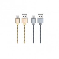 Кабель USB - microUSB Borofone BX24 1м 2,4А нейлон