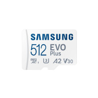 Карта памяти microSDHC Samsung 512Gb Class10 Evo Plus UHS-I U3 с адапт
