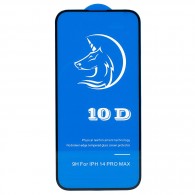 Защитное стекло 3D для iPhone 14 Pro Max черное (206394)