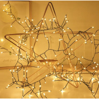 Гирлянда "Мишура" LED, 10м, тепл. бел., зеленая проволока Гирлянда "Мишура" LED, 10м, тепл. бел., зеленая проволока