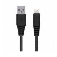 Кабель USB- lightning SmartBuy 2м карбон до 2А (iK-520n-2)