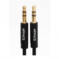 Кабель 3,5джек ШТ-3,5джек ШТ 1м, Aux APPACS AP05014